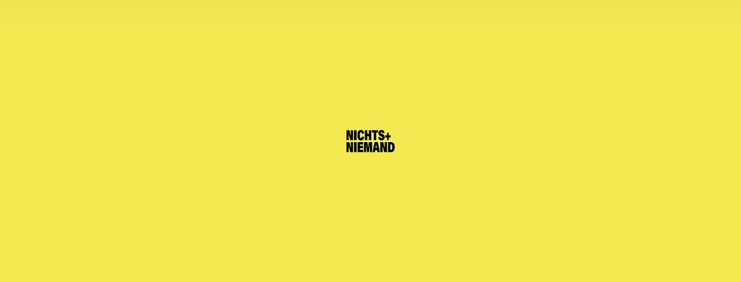 NICHTS + NIEMAND GmbH cover